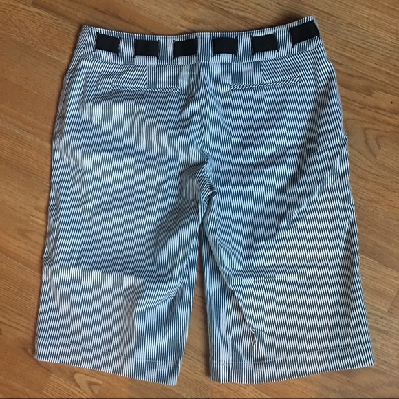INC navy striped shorts. NWOT. - Picture 3 of 4
